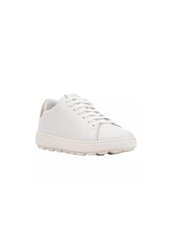 Buty do chodzenia damskie Geox Spherica. Kolor: żółty, biały, wielokolorowy. Materiał: skóra. Sport: turystyka piesza