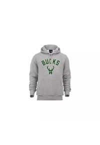 Bluza do koszykówki męska New Era Milwaukee Bucks. Kolor: szary. Sport: koszykówka #1