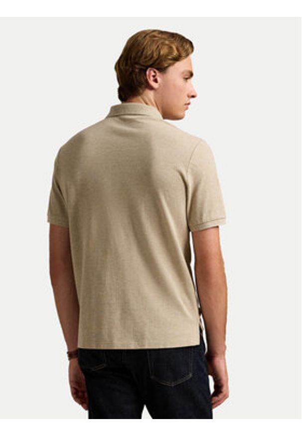 Polo Ralph Lauren Polo 710958776002 Beżowy Regular Fit. Typ kołnierza: polo. Kolor: beżowy. Materiał: bawełna