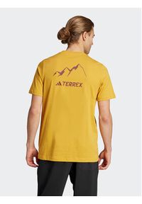 Adidas - adidas T-Shirt IL5066 Żółty Regular Fit. Kolor: żółty. Materiał: bawełna #2