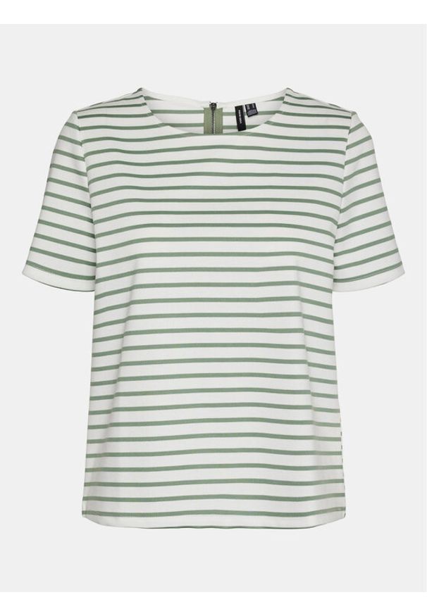 Vero Moda T-Shirt Abby 10304716 Zielony Regular Fit. Kolor: zielony. Materiał: syntetyk