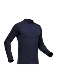 FORCLAZ - Koszulka turystyczna męska z długim rękawem Forclaz Tropic 900. Kolor: niebieski. Materiał: materiał, elastan, poliamid, wełna. Długość rękawa: długi rękaw. Długość: długie