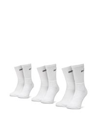 Zestaw 3 par wysokich skarpet unisex Puma. Kolor: biały