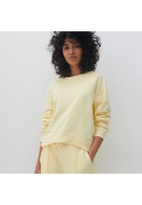 Reserved - Bluza z bawełny organicznej - Żółty. Kolor: żółty. Materiał: bawełna #1