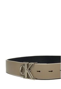 Calvin Klein Jeans Pasek Damski Mono Pl Rev Lthr Belt K60K612288 Brązowy. Kolor: brązowy. Materiał: skóra