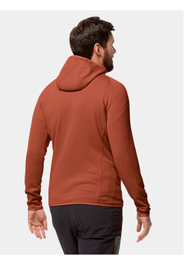 Jack Wolfskin Bluza techniczna Baiselberg Hooded Fz 1710541 Czerwony Regular Fit. Kolor: czerwony. Materiał: syntetyk