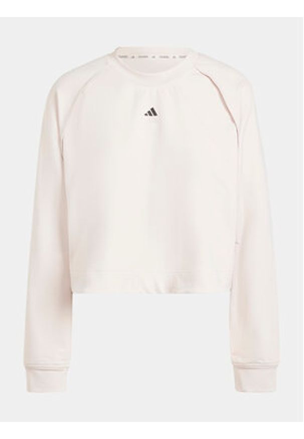 Adidas - adidas Bluza techniczna Power IT9199 Różowy Loose Fit. Kolor: różowy. Materiał: syntetyk