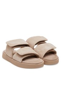 Inuikii Klapki Classic Suede Velcro 70104-128 Beżowy. Kolor: beżowy. Materiał: zamsz, skóra #3