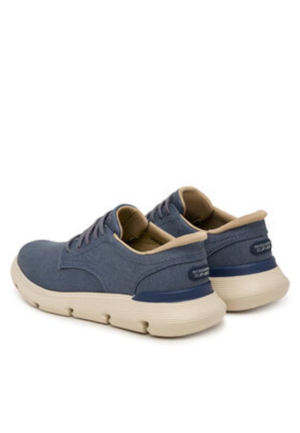 skechers - Skechers Półbuty Slip-Ins: Garza - Clive 205352/BLU Niebieski. Kolor: niebieski. Materiał: materiał