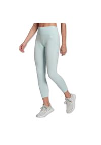 Legginsy damskie Adidas Aeroknit Seamless Yoga sportowe miętowe. Kolor: zielony. Materiał: poliamid, poliester, elastan