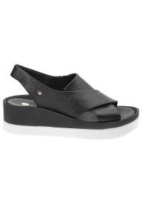 Czarne Sandały Armodo Wygodne Wsuwane Obuwie Damskie. Zapięcie: bez zapięcia. Kolor: czarny. Styl: elegancki #4