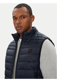 BOSS Kamizelka Odeno2 50530966 Granatowy Slim Fit. Kolor: niebieski. Materiał: syntetyk #6