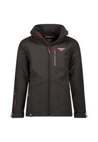 Kurtka przeciwdeszczowa z odpinanym kapturem Geographical Norway Taboo. Kolor: czarny #1