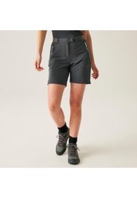 Regatta - Chaska II damskie spodenki trekkingowe. Kolor: szary. Materiał: poliamid. Sport: turystyka piesza #1