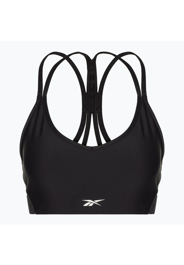 Reebok Fitness - Biustonosz Reebok Lux Low Impact Bra. Kolor: czarny. Sport: fitness