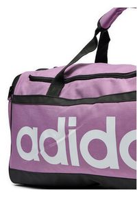 Adidas - adidas Torba Essentials Linear Duffel Bag Medium IZ1898 Fioletowy. Kolor: fioletowy. Materiał: materiał #4