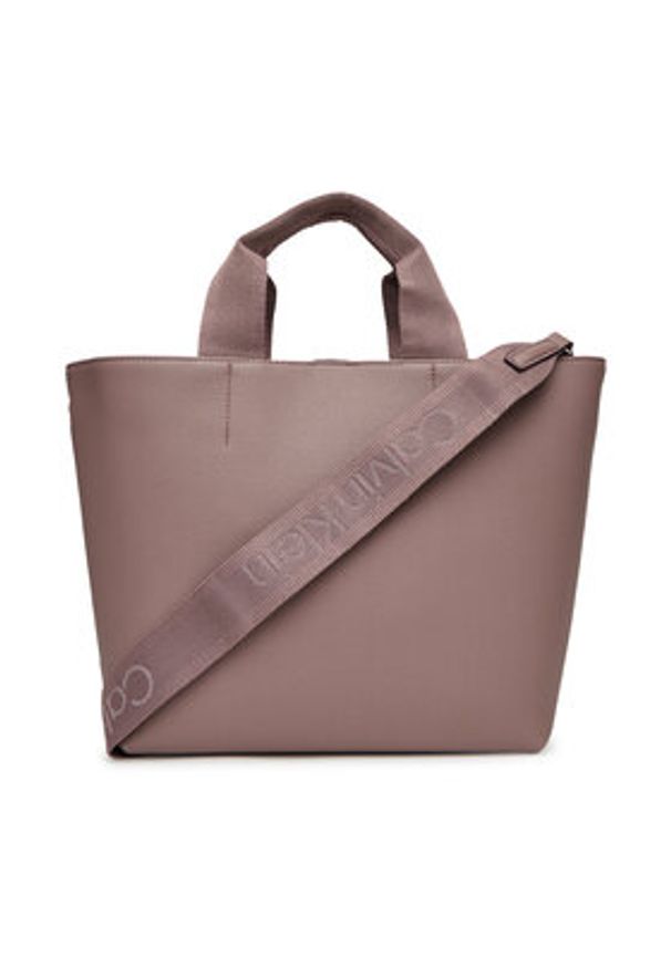 Calvin Klein Jeans Torebka Ultralight Mini Tote LV04K3112G Różowy. Kolor: różowy. Materiał: skórzane
