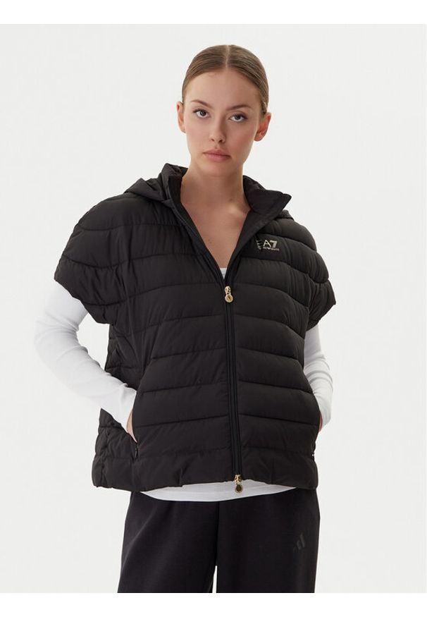 EA7 Emporio Armani Bezrękawnik 7W000477 AF12476 UC001 Czarny Regular Fit. Kolor: czarny. Materiał: syntetyk. Długość rękawa: bez rękawów