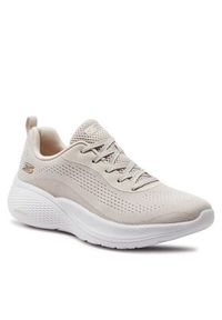 skechers - Skechers Sneakersy Bobs Infinity 117550/NAT Beżowy. Kolor: beżowy. Materiał: materiał #3