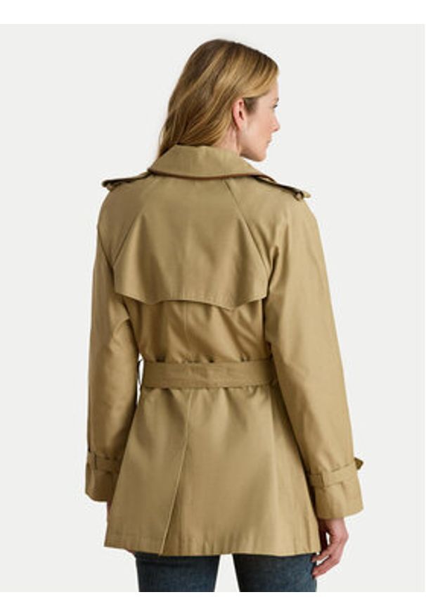 Lauren Ralph Lauren - LAUREN RALPH LAUREN Trencz 297979525001 Beżowy Regular Fit. Kolor: beżowy. Materiał: syntetyk, bawełna