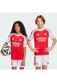 Adidas - Koszulka Arsenal 25/26 Home Kids. Kolor: czerwony, biały, wielokolorowy