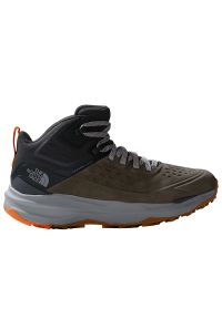 Buty The North Face Vectiv Exploris II Mid 0A7W4X79K1 - zielono-szare. Kolor: zielony, wielokolorowy, szary. Materiał: skóra, guma. Szerokość cholewki: normalna. Sport: turystyka piesza #1