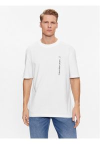 Calvin Klein Jeans T-Shirt J30J323995 Biały Relaxed Fit. Kolor: biały. Materiał: bawełna #1