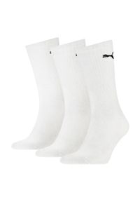 SKARPETY Puma Crew Socks 3 Pack, Dla obu płci. Kolor: biały. Materiał: materiał, bawełna. Sport: turystyka piesza #1