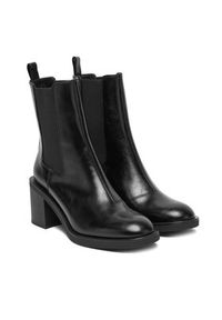 Hugo - HUGO Botki Nalie 50552697 Czarny. Kolor: czarny. Materiał: skóra #3