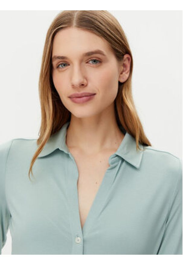 Marc O'Polo Koszula 502 2052 52207 Zielony Regular Fit. Typ kołnierza: polo. Kolor: zielony. Materiał: syntetyk