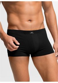 bonprix - Bokserki hipster z bawełną (3 pary). Kolor: czarny. Materiał: bawełna #1