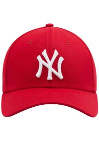 New Era - Czapka z daszkiem męska 39THIRTY League Essential New York Yankees MLB Cap. Kolor: czerwony. Materiał: bawełna, elastan