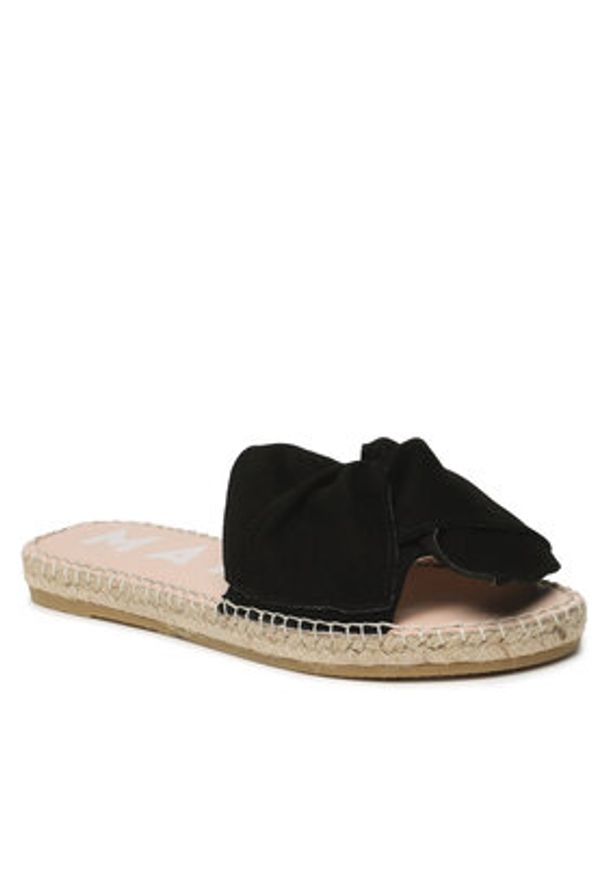 Manebi Espadryle Sandals With Knot K 1.0 JK Czarny. Kolor: czarny. Materiał: zamsz, skóra