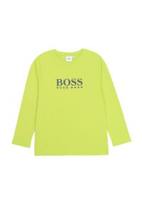 BOSS - Boss - Longsleeve dziecięcy 116-152 cm. Okazja: na co dzień. Kolor: żółty, zielony, wielokolorowy. Materiał: bawełna, dzianina. Wzór: nadruk. Styl: casual #1