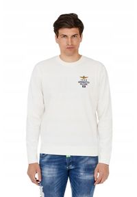 Aeronautica Militare - AERONAUTICA MILITARE Męska biała bluza, Rozmiar XXL. Kolor: biały. Wzór: haft #3