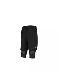 Diadora - Spodenki krótkie męskie DIADORA POWER SHORTS BE ONE. Kolor: czarny. Długość: krótkie