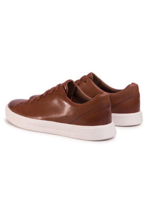 Clarks Sneakersy Un Costa Lace 261486907 Brązowy. Kolor: brązowy. Materiał: skóra