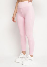 Born2be - Różowe Legginsy z Modelującymi Przeszyciami Selettia. Okazja: na co dzień, na spacer. Kolor: różowy. Styl: klasyczny, casual