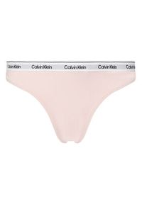 Calvin Klein Underwear Komplet 5 par stringów 000QD5221E Kolorowy. Materiał: bawełna. Wzór: kolorowy