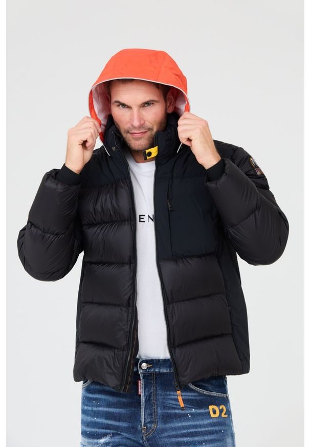 Parajumpers - PARAJUMPERS Czarna kurtka Gover. Kolor: czarny. Materiał: puch