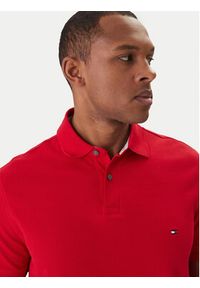 TOMMY HILFIGER - Tommy Hilfiger Polo 1985 MW0MW17770 Czerwony Regular Fit. Typ kołnierza: polo. Kolor: czerwony. Materiał: bawełna #5