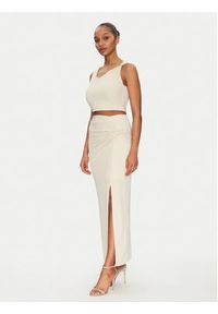 Guess Spódnica midi W5GD0E KAQL2 Beżowy Regular Fit. Kolor: beżowy