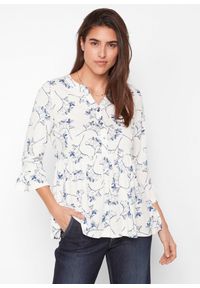 bonprix - Tunika T-shirtowa z rękawami 3/4. Kolor: biały #1