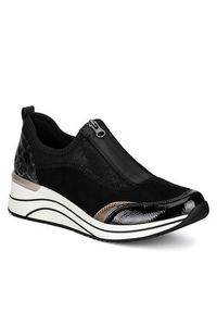 Remonte Sneakersy D0T08-02 Czarny. Kolor: czarny. Materiał: materiał #7