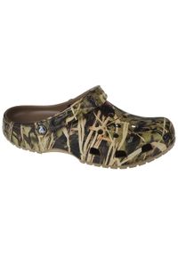 Buty do chodzenia męskie Crocs Classic Realtree. Zapięcie: bez zapięcia. Kolor: zielony. Materiał: materiał, syntetyk. Szerokość cholewki: normalna. Sport: turystyka piesza #1