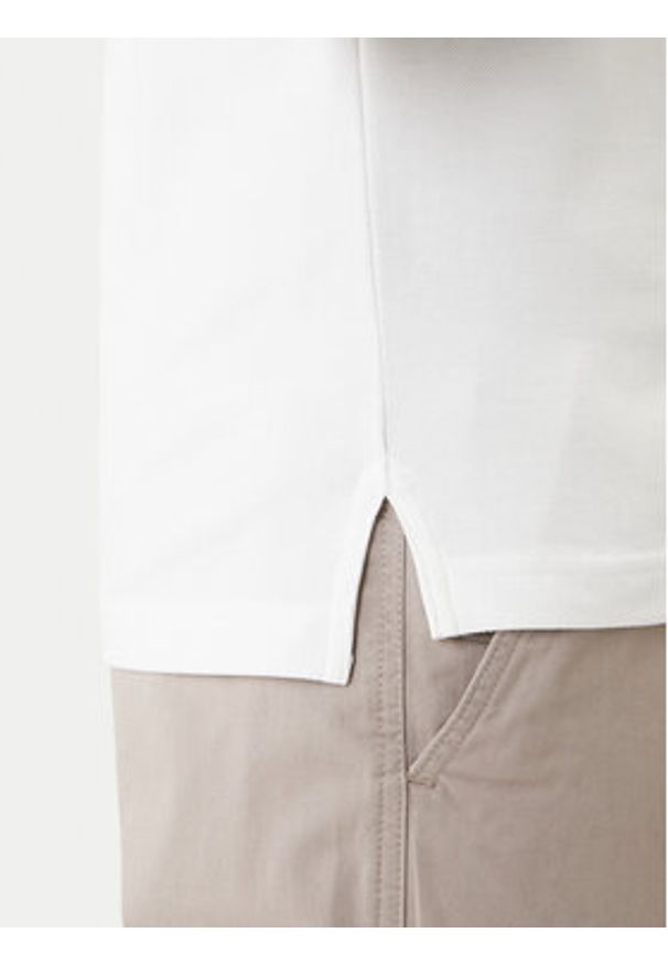 TOMMY HILFIGER - Tommy Hilfiger Polo 1985 MW0MW17771 Biały Slim Fit. Typ kołnierza: polo. Kolor: biały. Materiał: bawełna