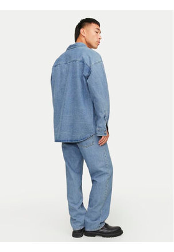 Jack & Jones - Jack&Jones Koszula jeansowa 12250602 Niebieski Relaxed Fit. Kolor: niebieski. Materiał: bawełna