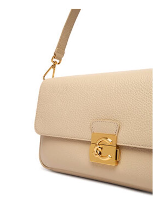 Coccinelle Torebka U4K Coccinelle C-Me Lock E1 U4K 12 01 01 Beżowy. Kolor: beżowy. Materiał: skórzane