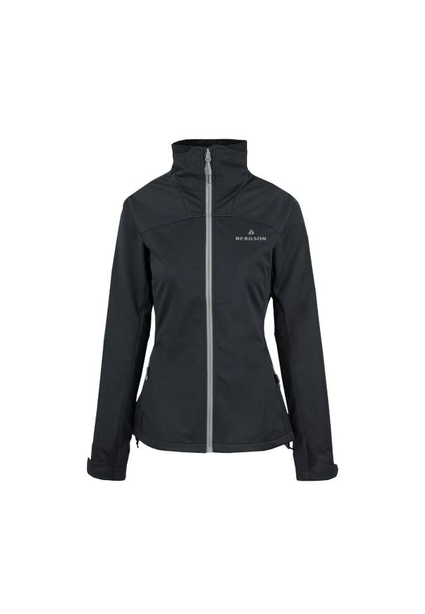 Bergson - Kurtka softshell damska Context ss 2. Kolor: czarny. Materiał: softshell. Sport: turystyka piesza