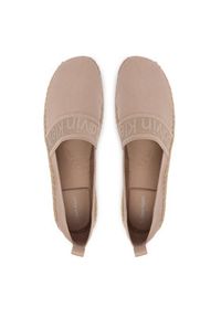 Calvin Klein Espadryle Logo Webbing HW0HW02934 Beżowy. Kolor: beżowy. Materiał: materiał #3